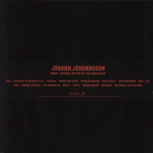 Johann Johannsson Mandy [Original Motion Picture Soundtrack] - 180g vinyl LP album (LP record) UK JF8LPMA847537
