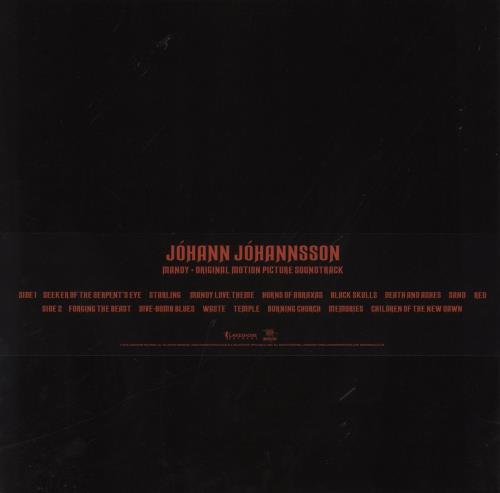 Johann Johannsson Mandy [Original Motion Picture Soundtrack] - Clear Vinyl - 180g vinyl LP album (LP record) UK JF8LPMA843393