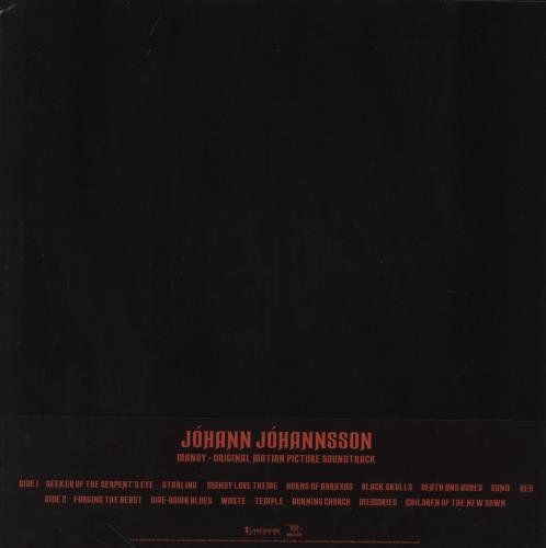 Johann Johannsson Mandy [Original Motion Picture Soundtrack] - Red Vinyl - EX vinyl LP album (LP record) UK JF8LPMA851241