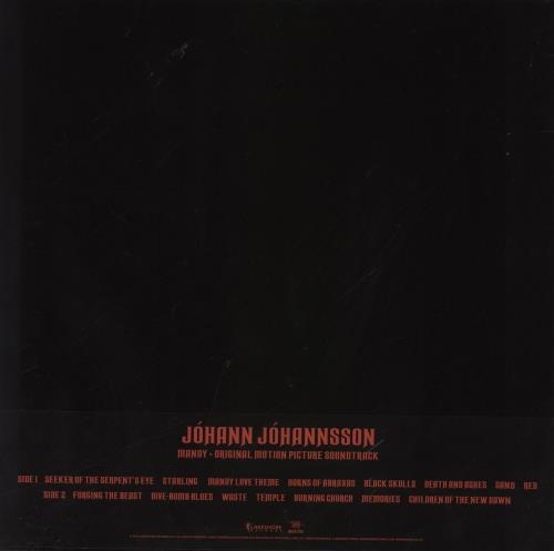 Johann Johannsson Mandy [Original Motion Picture Soundtrack] - Red Vinyl vinyl LP album (LP record) UK JF8LPMA843625