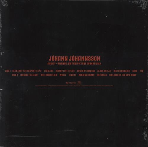 Johann Johannsson Mandy [Original Soundtrack] - 180 Gram Vinyl - Sealed + Belly Band vinyl LP album (LP record) UK JF8LPMA836410