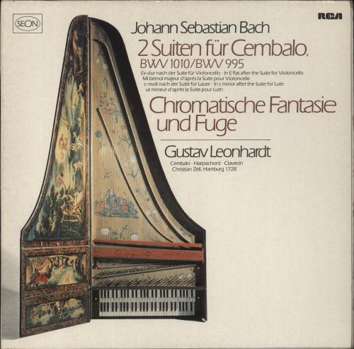 Johann Sebastian Bach Bach: 2 Suiten F�r Cembalo, BWV 1010/BWV 995, Chromatische Fantasie Und Fugue vinyl LP album (LP record) German JHHLPBA861815