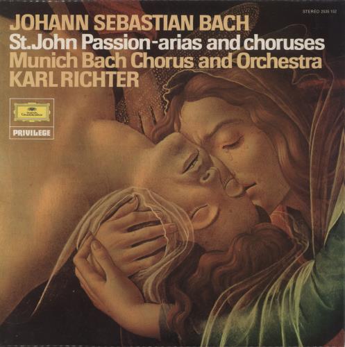 Johann Sebastian Bach Bach: St. John Passion - Arias And Chorus vinyl LP album (LP record) UK JHHLPBA863863