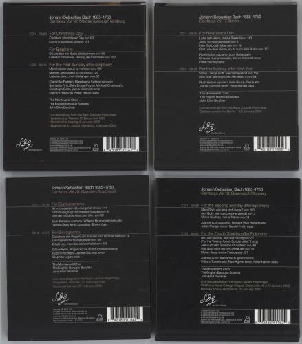 Johann Sebastian Bach Cantatas - Bundle of 4 CDs 4-CD album set Italian JHH4CCA862988