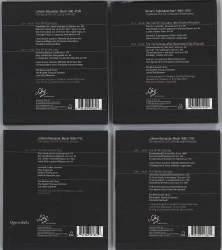 Johann Sebastian Bach Cantatas - Bundle of 4 CDs 4-CD album set Italian JHH4CCA862992