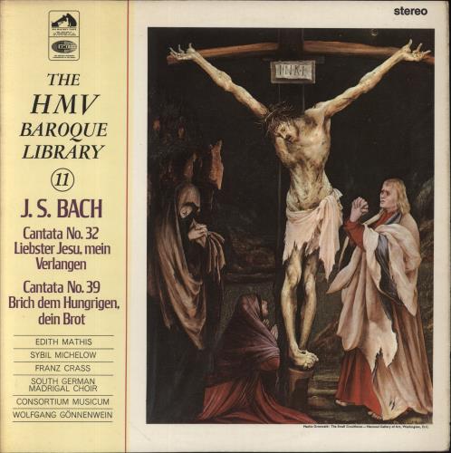 Johann Sebastian Bach J. S. Bach: Cantatas No. 32 / Cantata No. 39 vinyl LP album (LP record) UK JHHLPJS856991