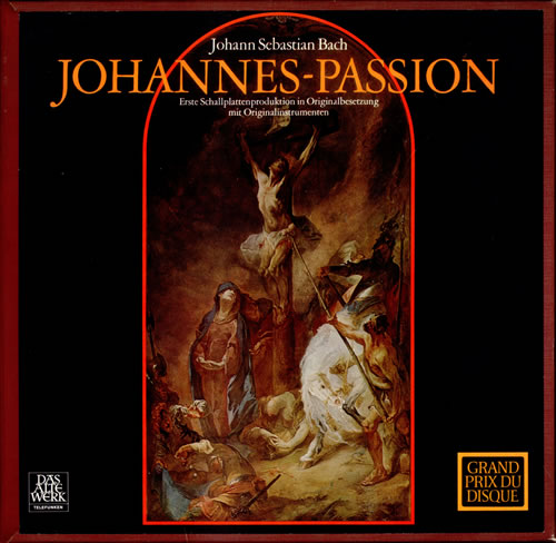Johann Sebastian Bach Johnannes-Passion, BWV.245 3-LP vinyl record set (Triple LP Album) German JHH3LJO532494
