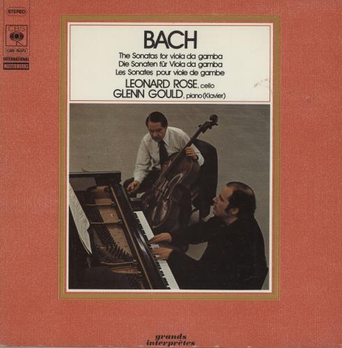 Johann Sebastian Bach The Sonatas for viola da gamba vinyl LP album (LP record) German JHHLPTH759294