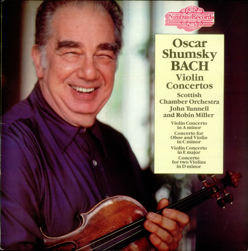 Johann Sebastian Bach Violin Concertos vinyl LP album (LP record) UK JHHLPVI539719