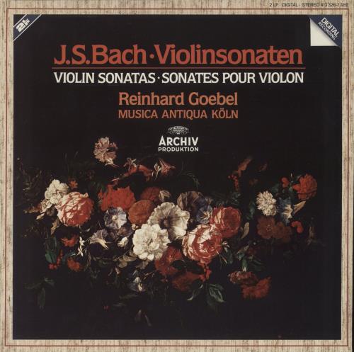 Johann Sebastian Bach Violin Sonatas 2-LP vinyl record set (Double LP Album) German JHH2LVI877310