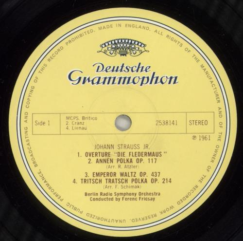 Johann Strauss II (1825-1899) By The Beautiful Blue Danube vinyl LP album (LP record) UK J8ILPBY878171