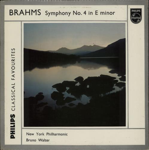 Johannes Brahms Brahms: Symphony No. 4 in E Minor vinyl LP album (LP record) UK B10LPBR764192