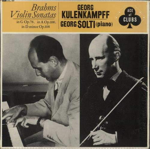 Johannes Brahms Brahms: Violin Sonatas vinyl LP album (LP record) UK B10LPBR856792