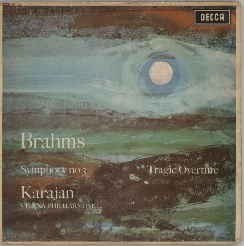 Johannes Brahms Symphony No. 3 / Tragic Overture vinyl LP album (LP record) UK B10LPSY764216