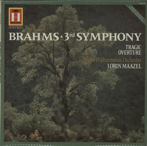 Johannes Brahms Symphony No. 3 in F Major Op.90 / Tragic Overture, Op.81 vinyl LP album (LP record) UK B10LPSY638300