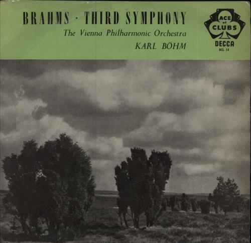 Johannes Brahms Symphony No. 3 in F Major, Opus 90 vinyl LP album (LP record) UK B10LPSY784228