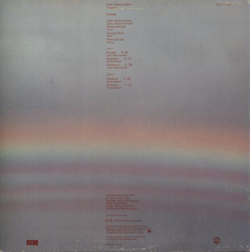 John Abercrombie Arcade vinyl LP album (LP record) US JO3LPAR737948