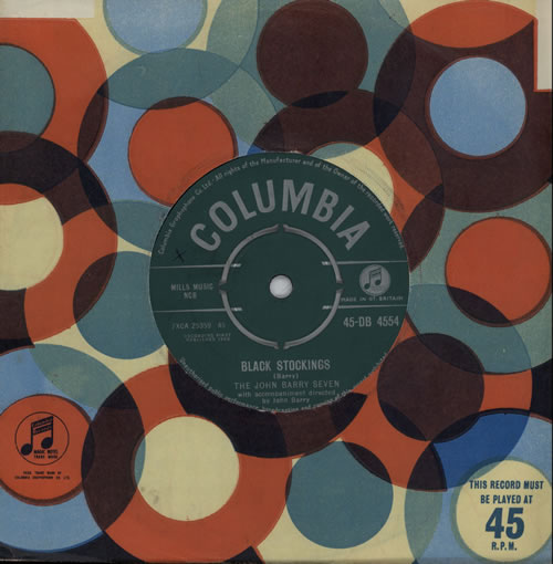 John Barry (Composer) Black Stockings 7" vinyl single (7 inch record / 45) UK JBY07BL546711