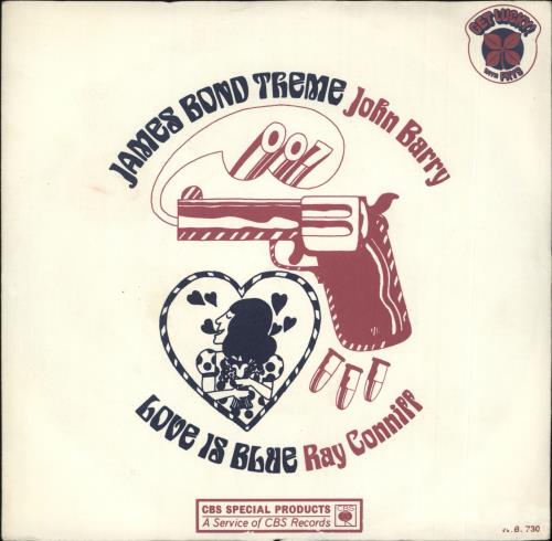John Barry (Composer) James Bond Theme 7" vinyl single (7 inch record / 45) UK JBY07JA709605