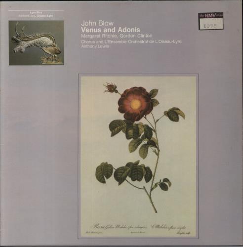 John Blow John Blow: Venus And Adonis vinyl LP album (LP record) UK 8P2LPJO853135