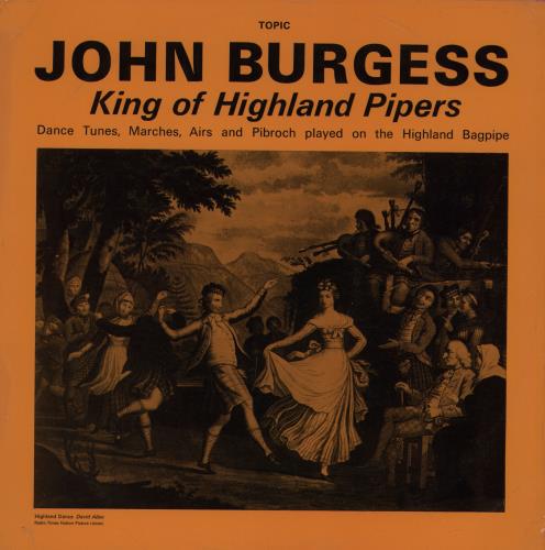John Burgess King Of Highland Pipers vinyl LP album (LP record) UK 21YLPKI761915