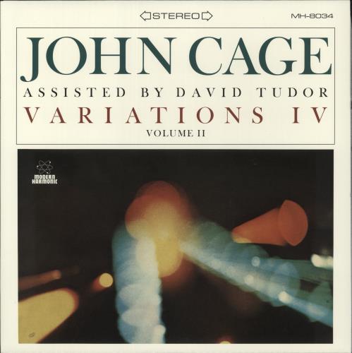 John Cage Variations IV Volume II - Clear Vinyl vinyl LP album (LP record) US JCGLPVA863913