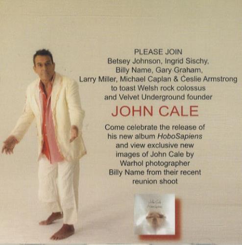 John Cale Things + Invitation CD-R acetate US JCACRTH439420