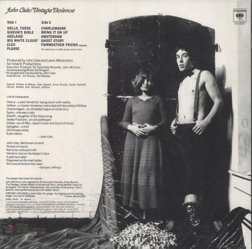 John Cale Vintage Violence - Cloudburst Vinyl - Sealed vinyl LP album (LP record) US JCALPVI859551
