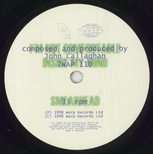 John Callaghan I'm Not Comfortable Inside My Mind 7" vinyl single (7 inch record / 45) UK 8VH07IM855624