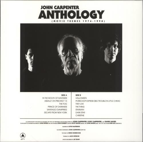 John Carpenter Anthology [Movie Themes 1974-1998] - Purple And Yellow Swirl Vinyl vinyl LP album (LP record) US JZVLPAN859763