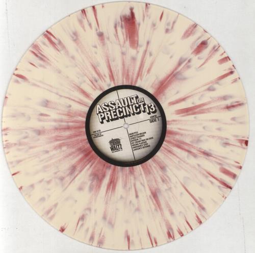 John Carpenter Assault On Precinct 13 - Cream With Red Splatter Vinyl vinyl LP album (LP record) UK JZVLPAS858098