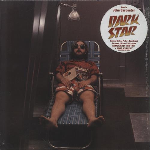 John Carpenter Dark Star [Original Motion Picture Soundtrack] - Red Vinyl + 7" vinyl LP album (LP record) Swiss JZVLPDA857085
