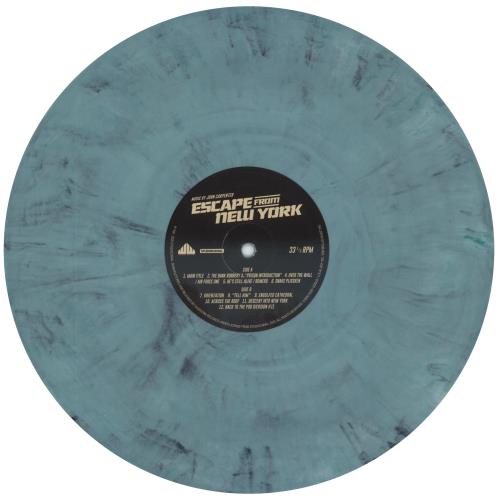 John Carpenter Escape From New York - Blue, Green and Black Marble Vinyl 2-LP vinyl record set (Double LP Album) US JZV2LES808056