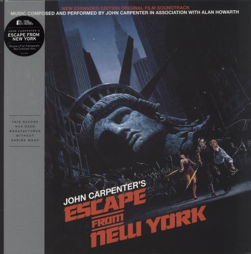 John Carpenter Escape From New York - Expanded Edition - 180g Red Vinyl 2-LP vinyl record set (Double LP Album) UK JZV2LES848278