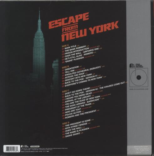 John Carpenter Escape From New York - Expanded Edition - 180g Red Vinyl 2-LP vinyl record set (Double LP Album) UK JZV2LES848278