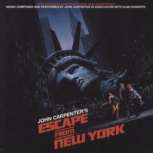 John Carpenter Escape From New York - Expanded Edition - Blue Vinyl 2-LP vinyl record set (Double LP Album) UK JZV2LES860854