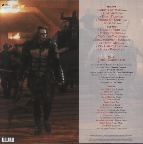 John Carpenter Ghosts Of Mars [Original Motion Picture Soundtrack] - RSD - Red Planet Vinyl vinyl LP album (LP record) UK JZVLPGH856857