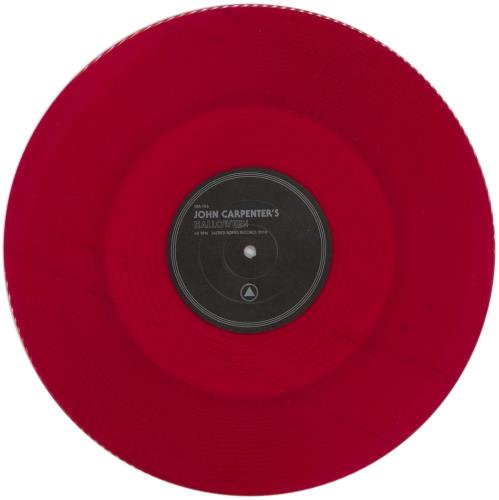 John Carpenter Halloween / Escape From New York - Signed - Red 12" vinyl single (12 inch record / Maxi-single) US JZV12HA863893