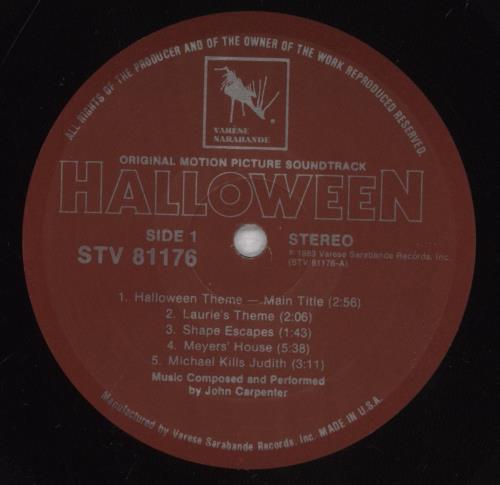 John Carpenter Halloween - Translucent Blue Vinyl - Shrink vinyl LP album (LP record) US JZVLPHA834661
