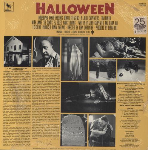 John Carpenter Halloween - Translucent Blue Vinyl - Shrink vinyl LP album (LP record) US JZVLPHA834661