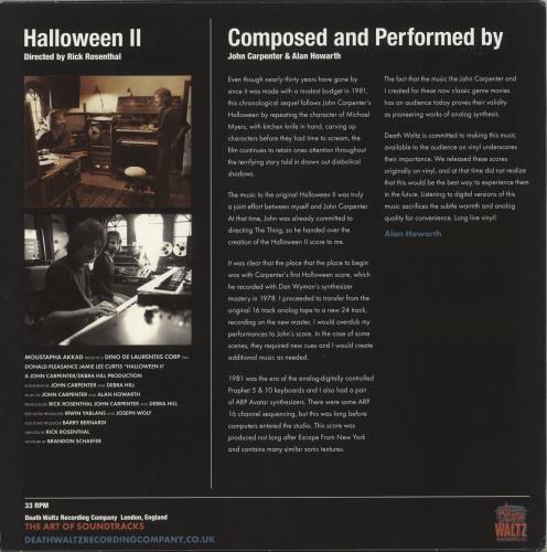 John Carpenter Halloween II - Orange Vinyl + Poster vinyl LP album (LP record) UK JZVLPHA873969