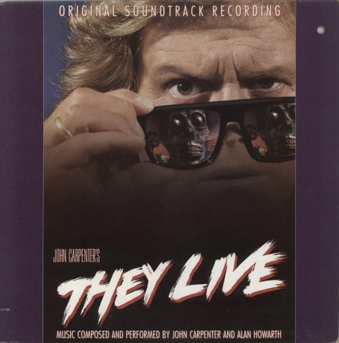 John Carpenter They Live - VG/EX vinyl LP album (LP record) US JZVLPTH856969