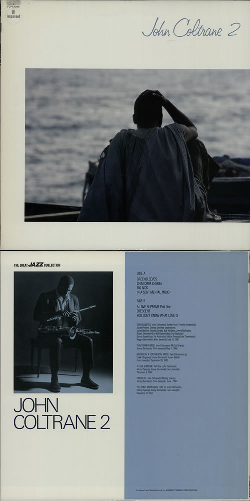John Coltrane 1 & 2 (One & Two) 2-LP vinyl record set (Double LP Album) Japanese JCO2LON639807
