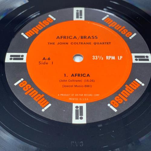 John Coltrane Africa/Brass - 1st - Fully Autographed vinyl LP album (LP record) US JCOLPAF783816