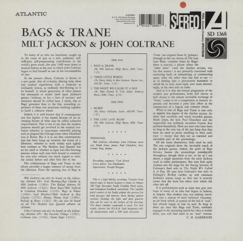 John Coltrane Bags & Trane vinyl LP album (LP record) UK JCOLPBA763080