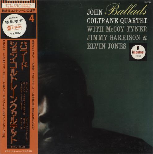 John Coltrane Ballads vinyl LP album (LP record) Japanese JCOLPBA884065