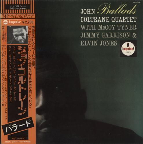 John Coltrane Ballads vinyl LP album (LP record) Japanese JCOLPBA884670