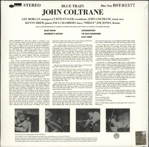 John Coltrane Blue Train - 180gram Vinyl - Sealed vinyl LP album (LP record) UK JCOLPBL709135