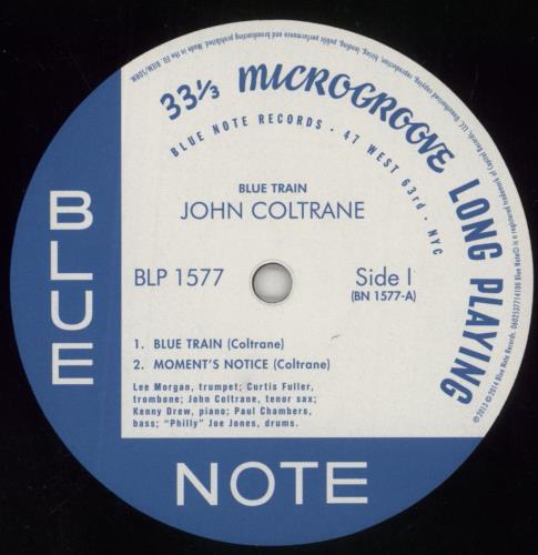 John Coltrane Blue Train: Remastered - 180gram Vinyl vinyl LP album (LP record) UK JCOLPBL850808