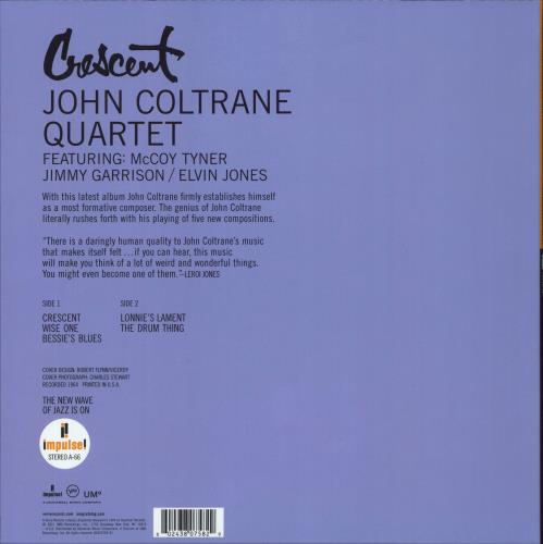 John Coltrane Crescent - Acoustic Sounds Verve Series vinyl LP album (LP record) US JCOLPCR800843